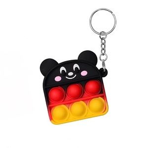Fidget Toy Pop its Keychain Bubble Wrap Mini Pop Kids Toys Mickey Mouse New